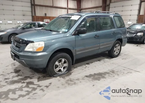 2005 Honda Pilot Lx from USA, damaged, VIN 2HKYF181X5H543306